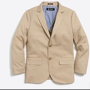 Jcrew boys Thompson suit jacket in flex chino
